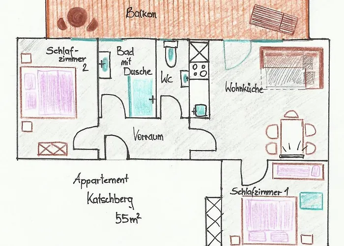 게스트하우스 Ausblick Appartements Mit Lungaucard